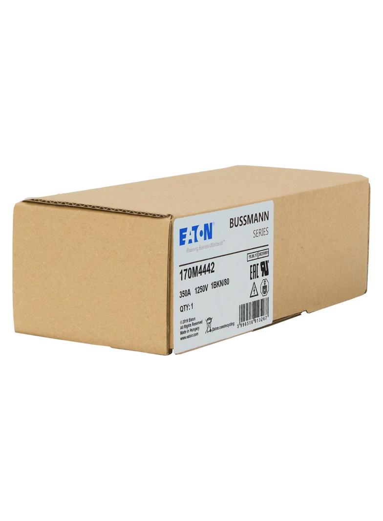 FUSE 350A 1250V 1BKN/80 AR CU Wkładka szybka 350A AC 1250V rozmiar 1 53x69x80 mm aR IEC UL 170M4442