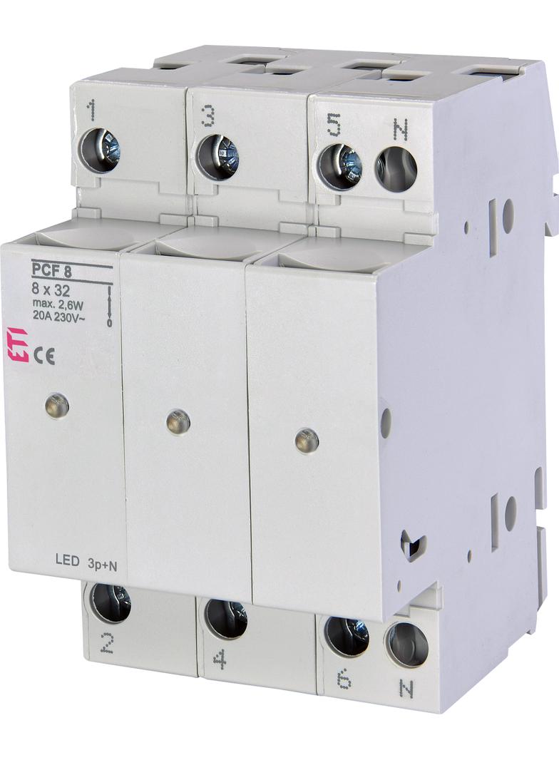 Rozłącznik bezpiecznikowy PCF 8 3P+N LED 002530015 ETI