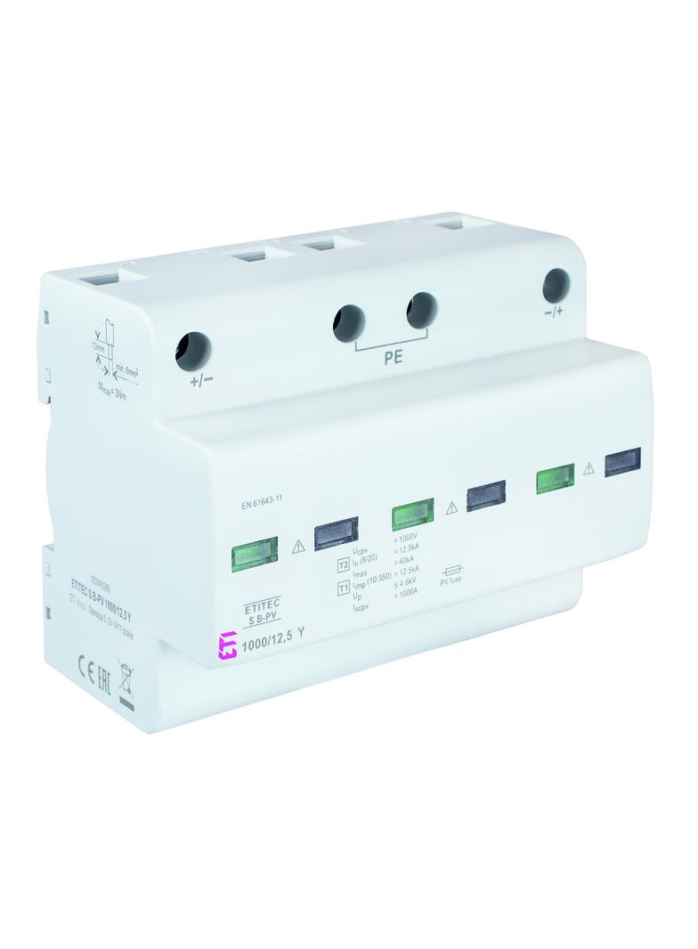 Ogranicznik przepięć T1 (B) - do systemów PV TEC S B-PV 1000/12,5 Y 002440266 ETI