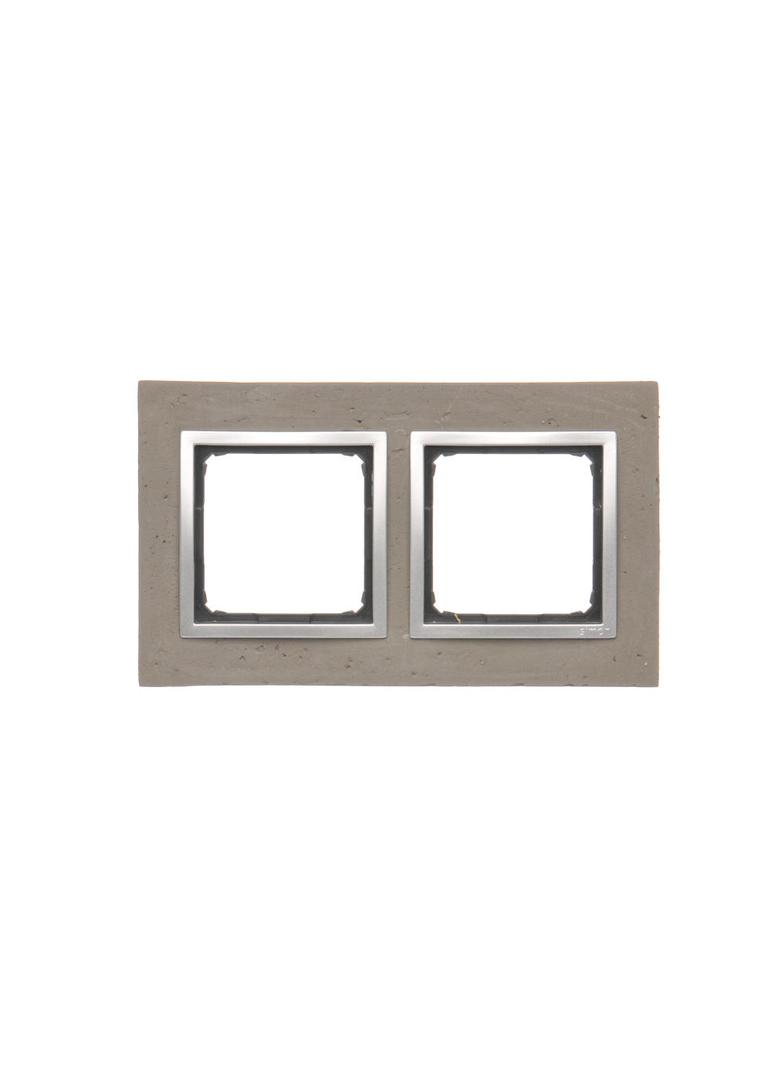 Simon 54 Nature Ramka 2-krotna Nature-Beton MOKRA ROBOTA IP20/IP44* (*IP44-należy zastosować zestaw uszczelek DUN2) DRN2/96 KONTAKT