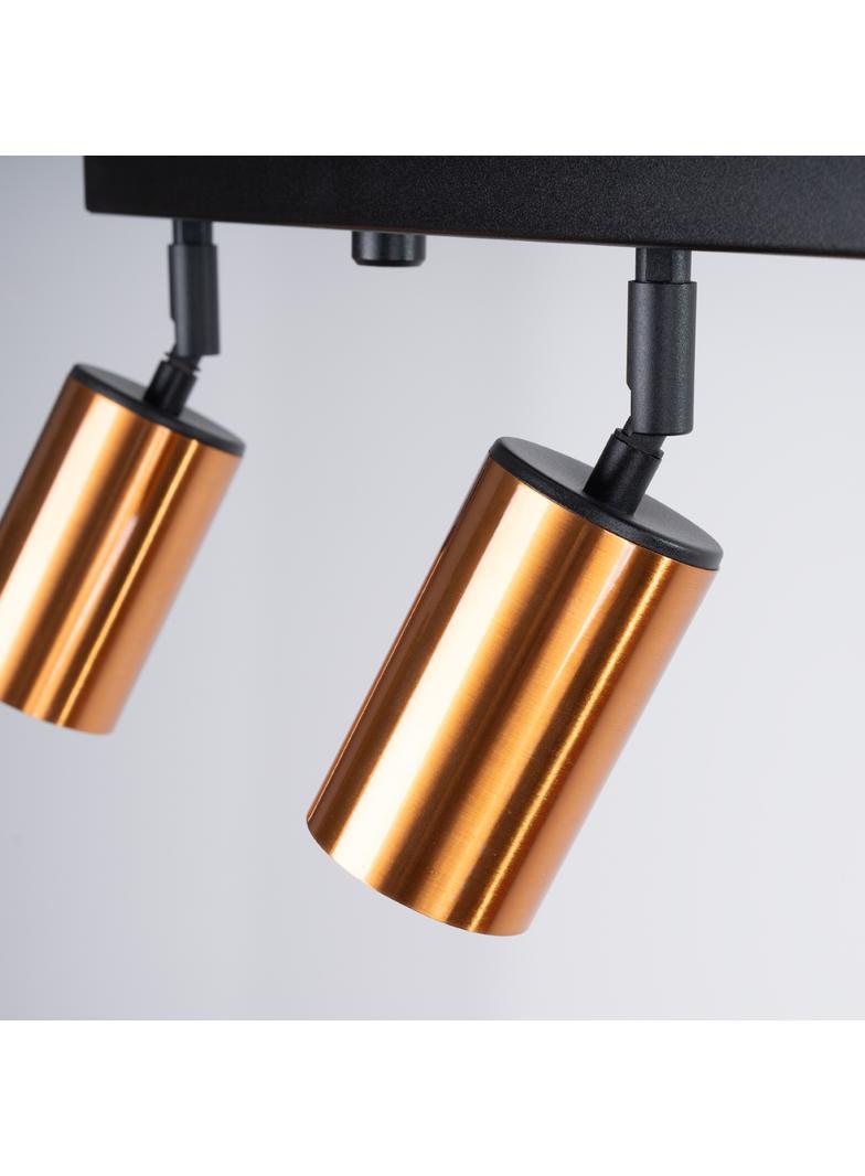 Plafon WINX 4L czarny/miedź