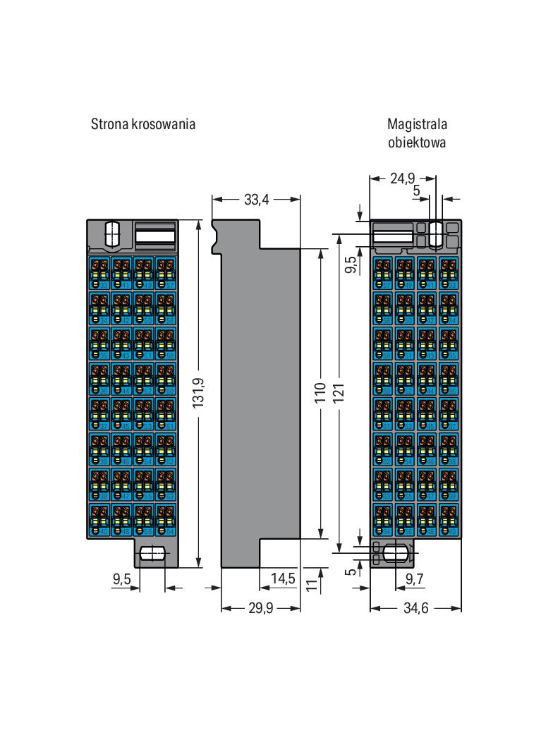 Kaseta krosowa 32-bieg. nadruk 33-64 ciemnoszara /30szt./ 726-802 WAGO