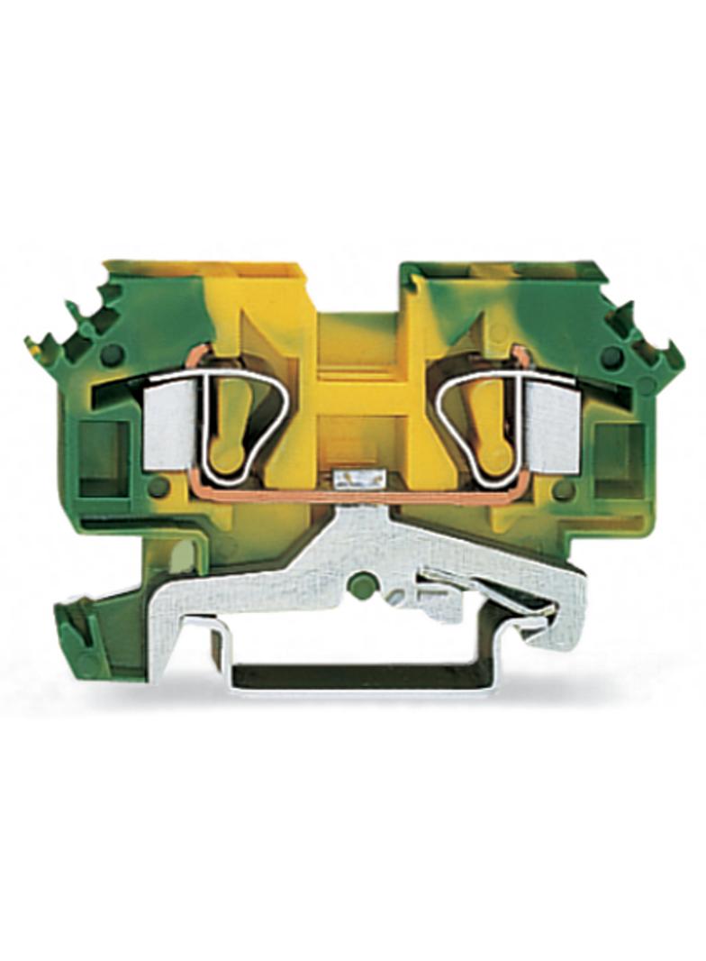 złączka PE 2-przewodowa 6 mm2 żółto-zielona