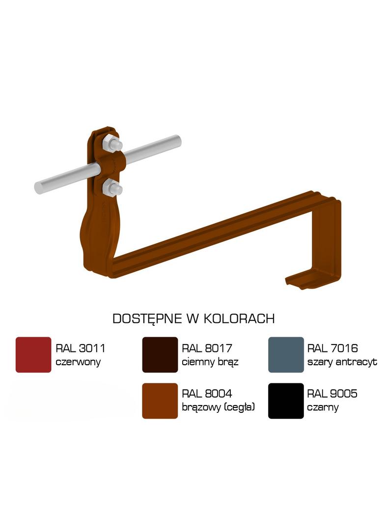 AN-28F/LA/-N Uchwyt dach.prof.skr.Z-śr. WZÓR 10 H=10cm /LA/