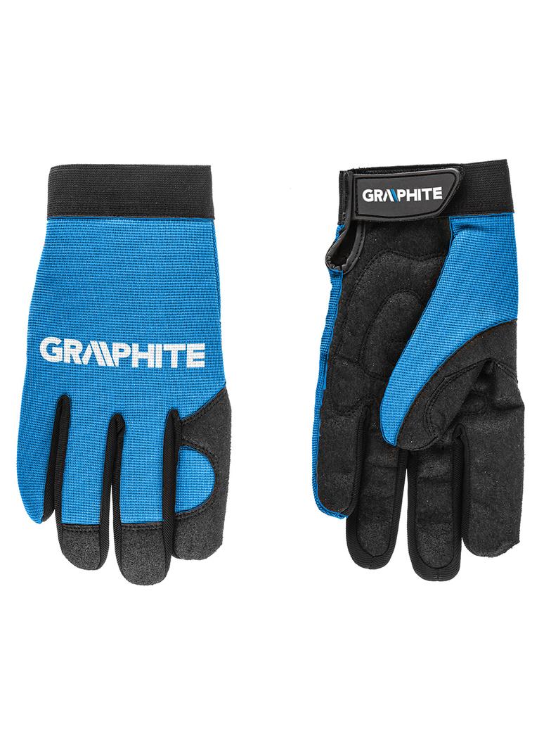 Rękawice robocze 10", skóra syntetyczna + elastyczna tkanina, CE