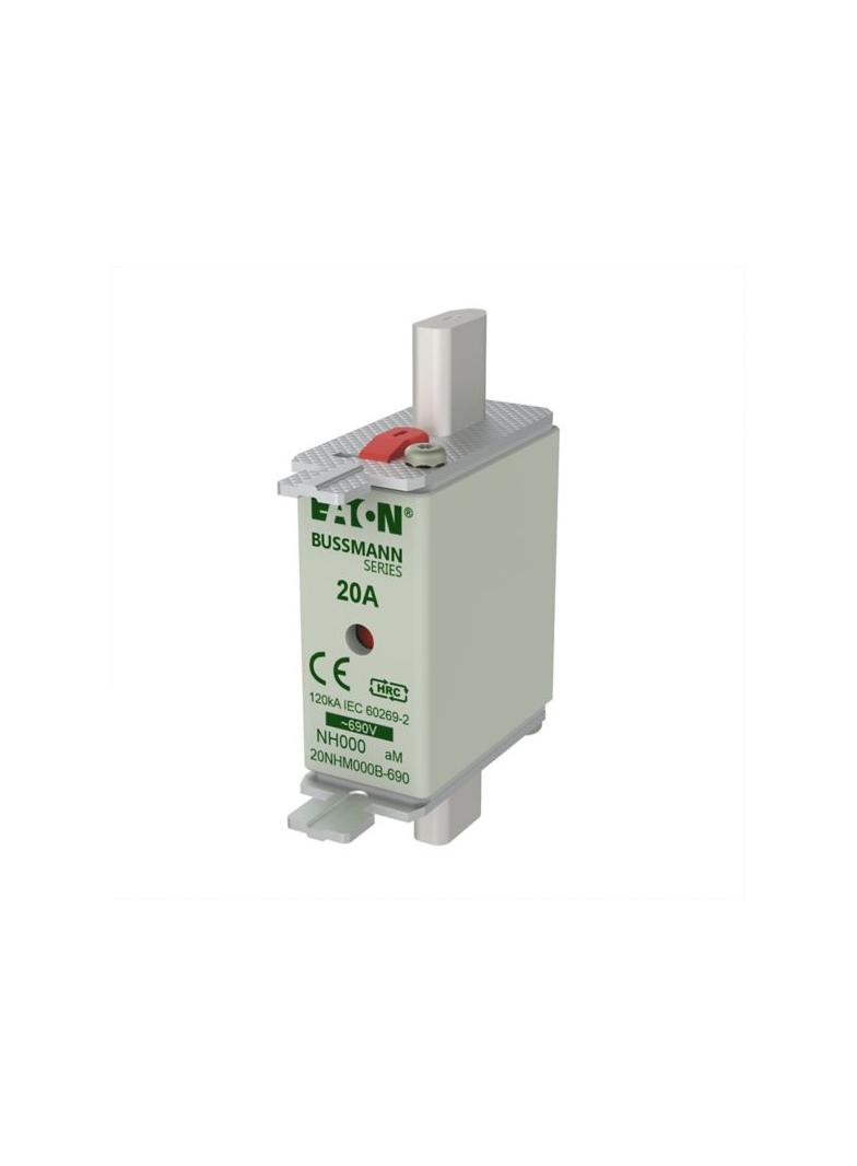 NH FUSE 20AMP 690V aM SIZE 000 Wkładka NH000 20A 690V AM podwójny wskaźnik 20NHM000B-690 EATON