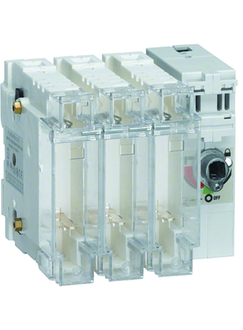 Rozłącznik izolacyjny z bezpiecznikami 3P NH000 63A HFD306 HAGER