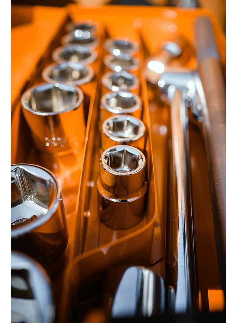 Klucze nasadowe 3/4", zestaw 21 szt.