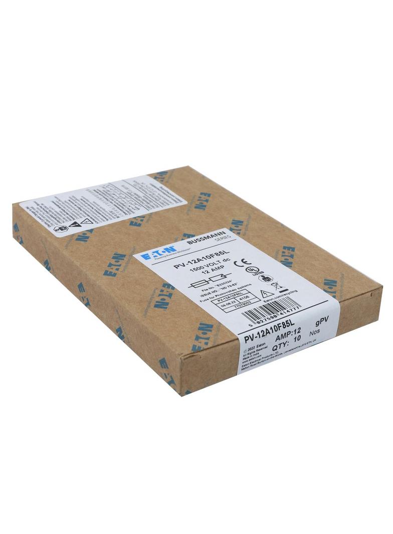 PV-12A10F85L Wkładka PV cylindryczna 12A,P 1500V DC 10x85MM PV-12A10F85L EATON