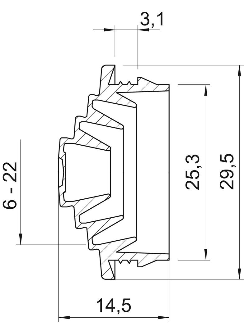 EDS M25 LGR, Dławik elastyczny