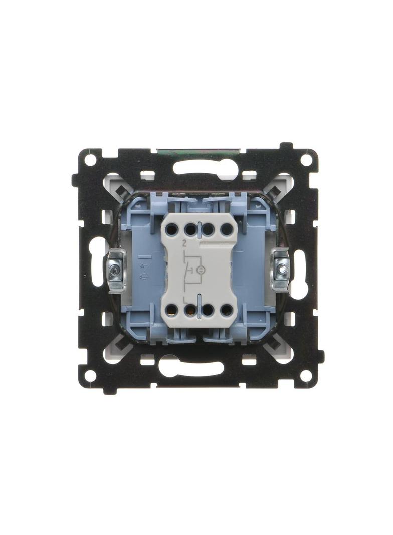 Simon 55 Przycisk zwierny /światło/ z podświetleniem LED szybkozłączka Biały mat TS1L.01/111 KONTAKT