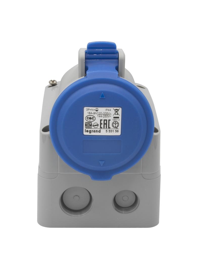 P17 TEMPRA PRO GNIAZDO STAŁE 16A 3P+N+Z 230V IP44, Legrand