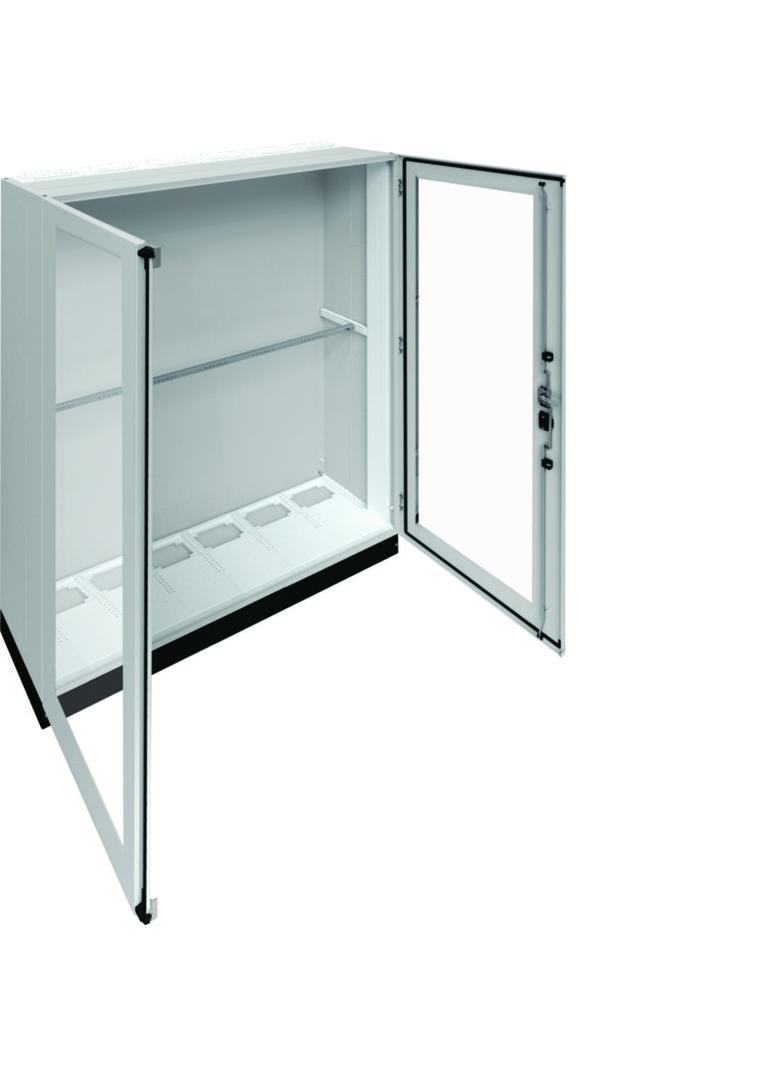 univers Rozdzielnica stojąca IP55 kl. I 1550x1850x400 + cokół 100mm drzwi transparentne FR26V1 HAGER