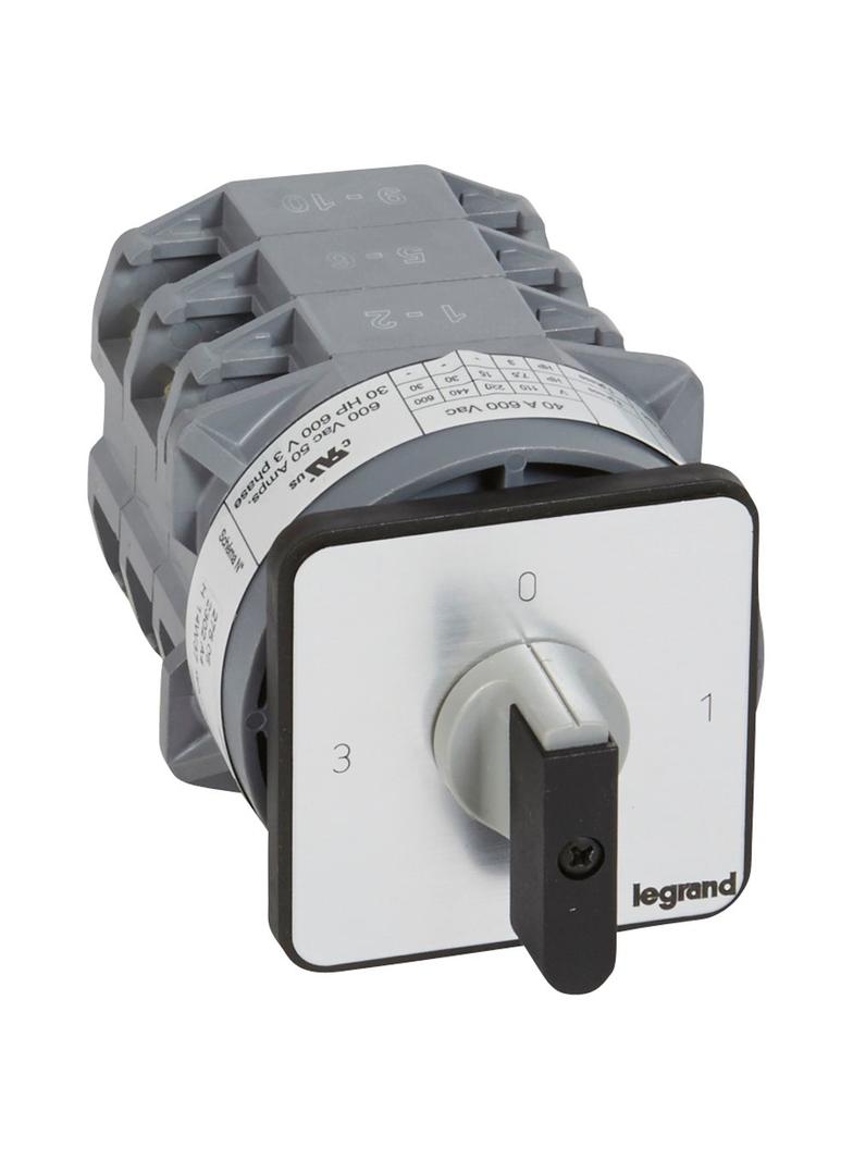 PRZEŁĄCZNIK KRZYWKOWY 0-1-2-3 PR40 50 A 2P, Legrand