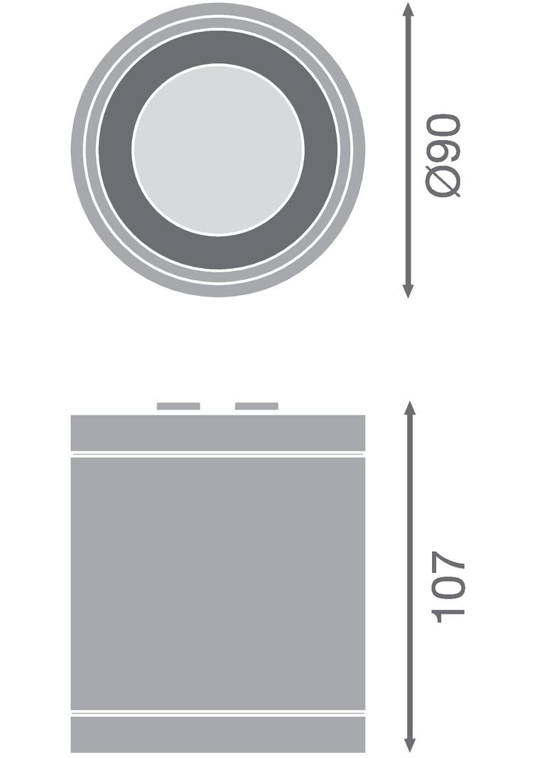 Oprawa DOWNLIGHT SURFACE DN 90 P 15W 830 60D IP65 WT