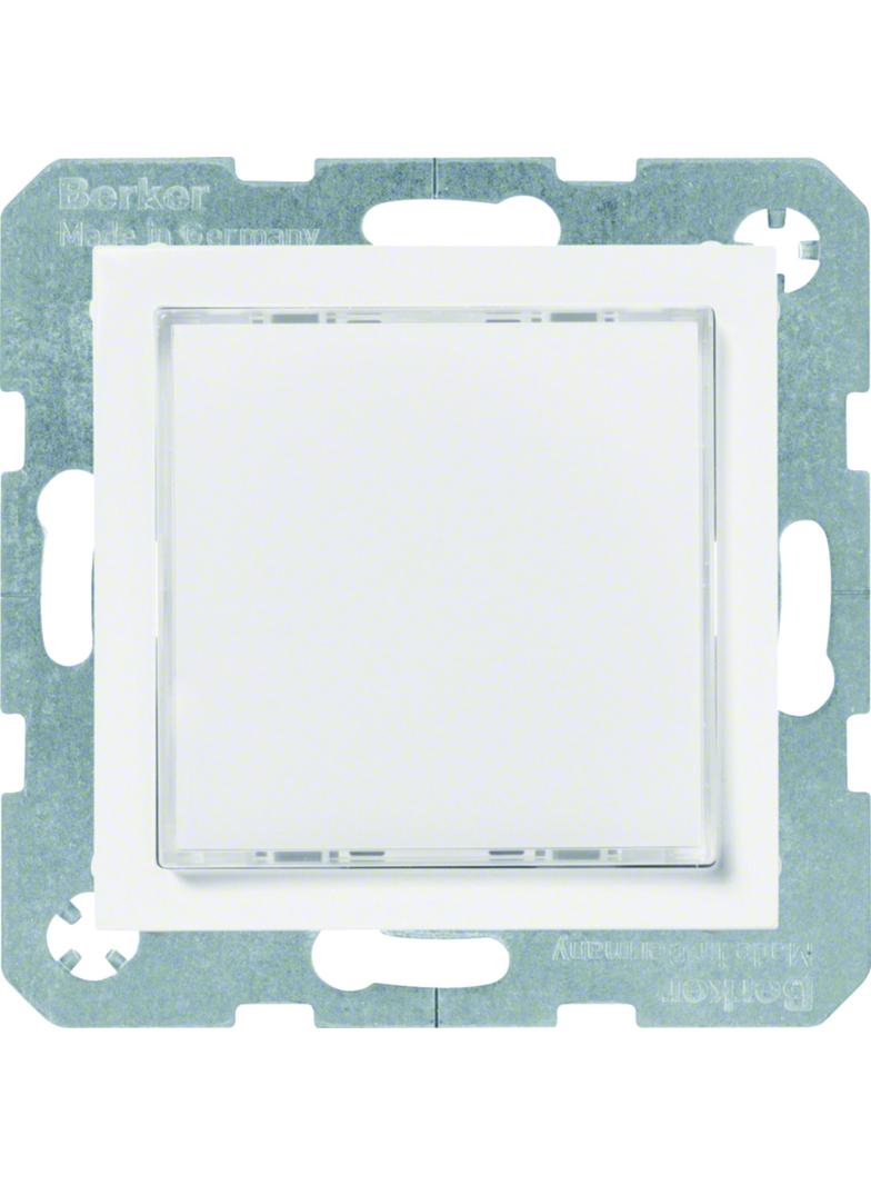 B.Kwadrat Sygnalizator świetlny LED podświetlenie czerwone/zielone, biały połysk