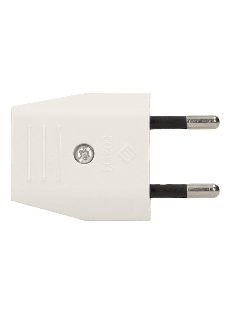 Wtyczka płaska bez uziemienia 2,5A 230VAC biała OR-AE-1374 ORNO