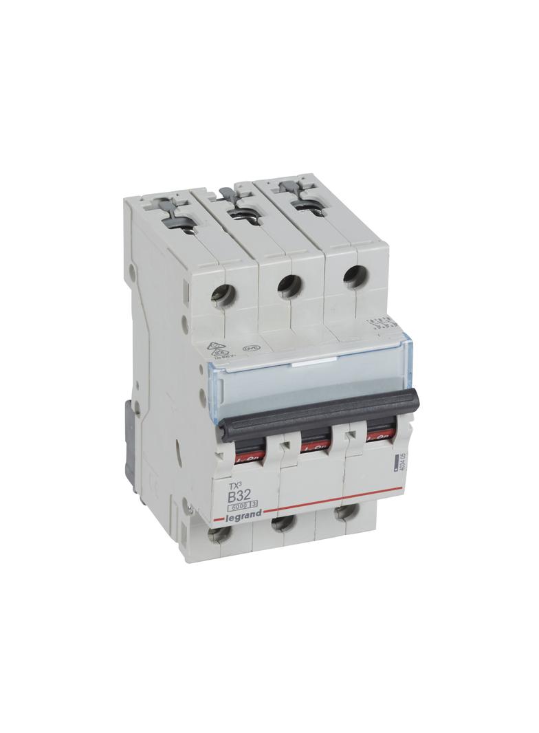 WYŁĄCZNIK NADPRĄDOWY S 303 3P B 32A 6000A SERII TX3, Legrand