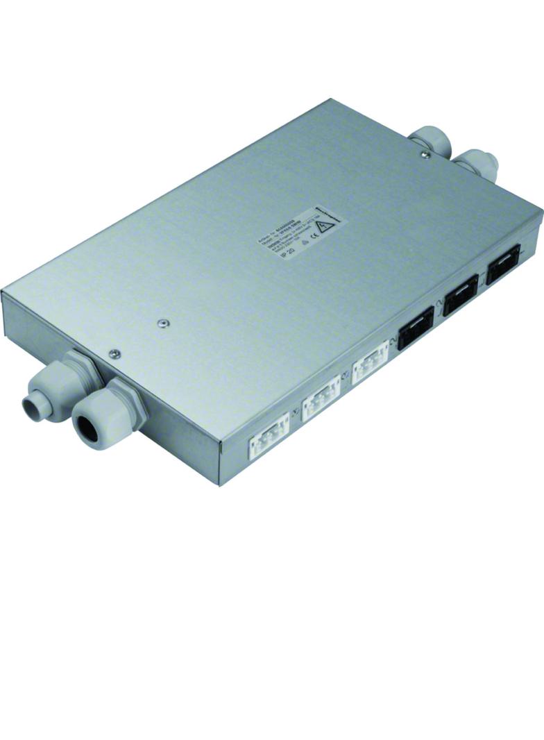 tehalit.SPW Rozdzielacz podłogowy płaski Wago 6 gn czarnych / 6 gn białych SPWA669010 HAGER