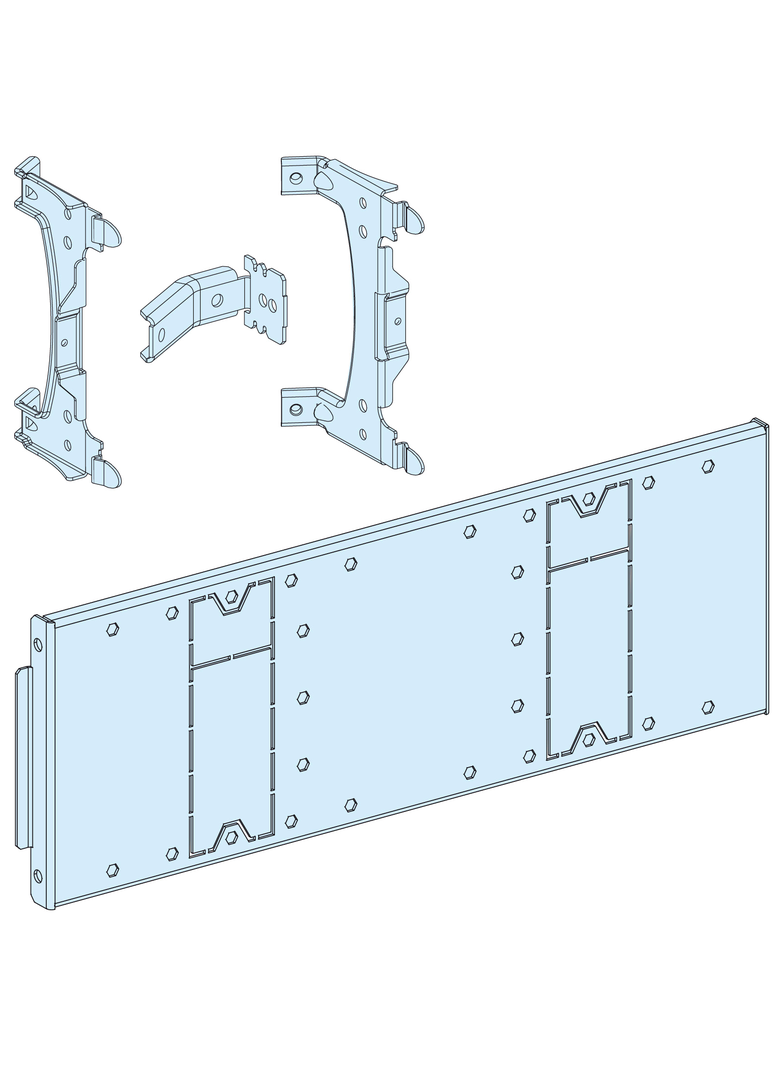 Rozdzielnice PrismaSet, płyta montażowa do aparatu EZC250/ EZCV250