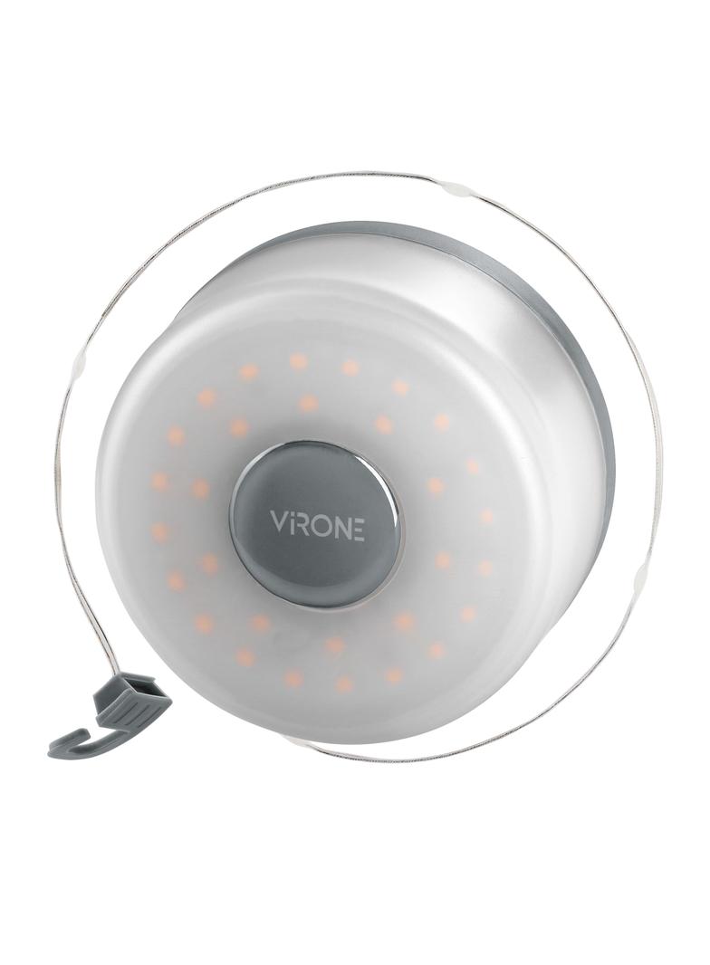 Lampka kempingowa z girlandą, 80/200lm, 2000mAh, 3000K, 8m