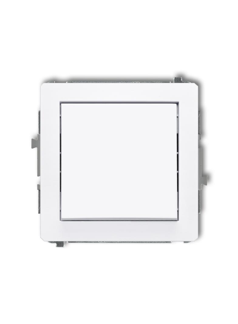 DECO Mechanizm łącznika krzyżowego (jeden klawisz bez piktogramu) biały mat