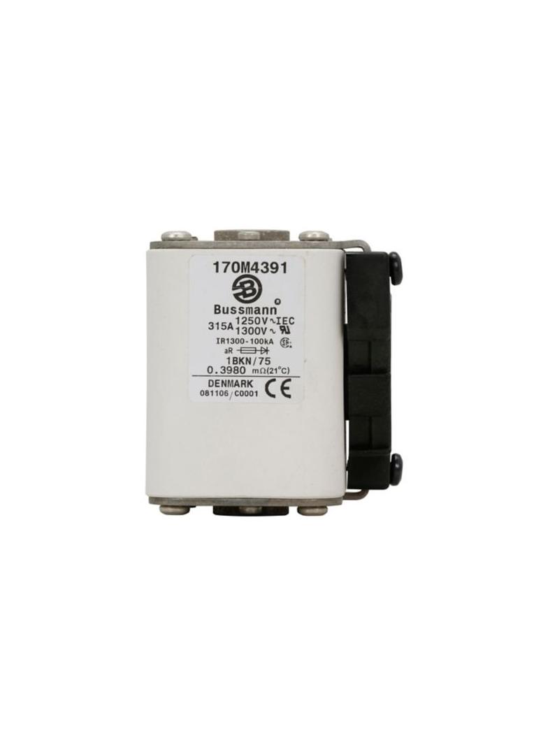 FUSE 315A 1250V 1BKN/75 AR CU Wkładka szybka 315A AC 1250V rozmiar 1 53x69x74 mm aR IEC UL 170M4391
