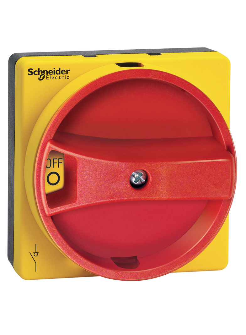 Uchwyt obrotowy czerwony, mocowanie na 4 śruby