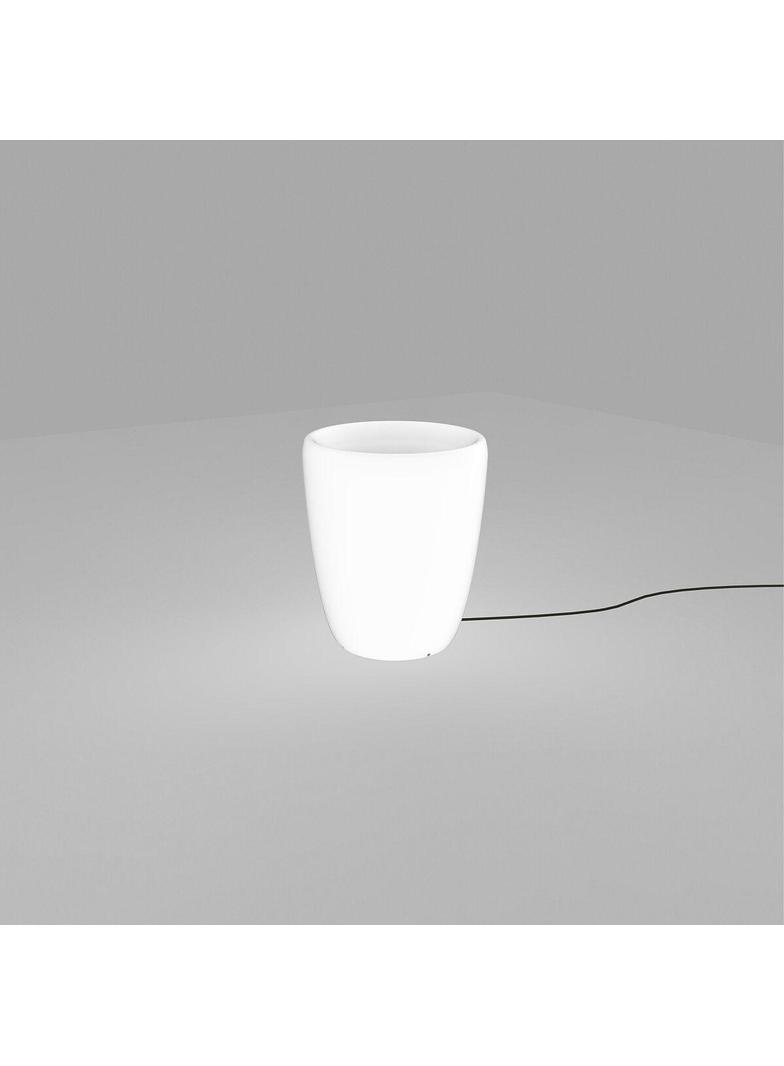 Nowodvorski lampa stojąca zewnętrzna (świecąca donica) Flowerpot S E27 biała 41cm 9711