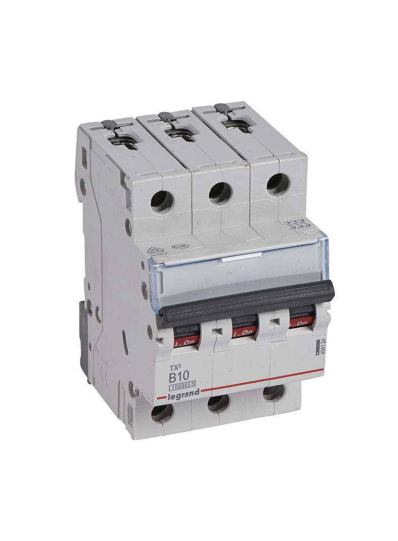 WYŁĄCZNIK NADPRĄDOWY S 313 3P B 10A 10000A SERII TX3, Legrand