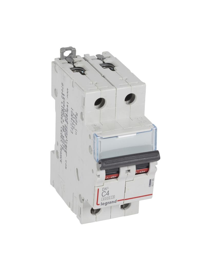 WYŁĄCZNIK NADPRĄDOWY S 302 2P C 4A 6000A SERII DX3, Legrand