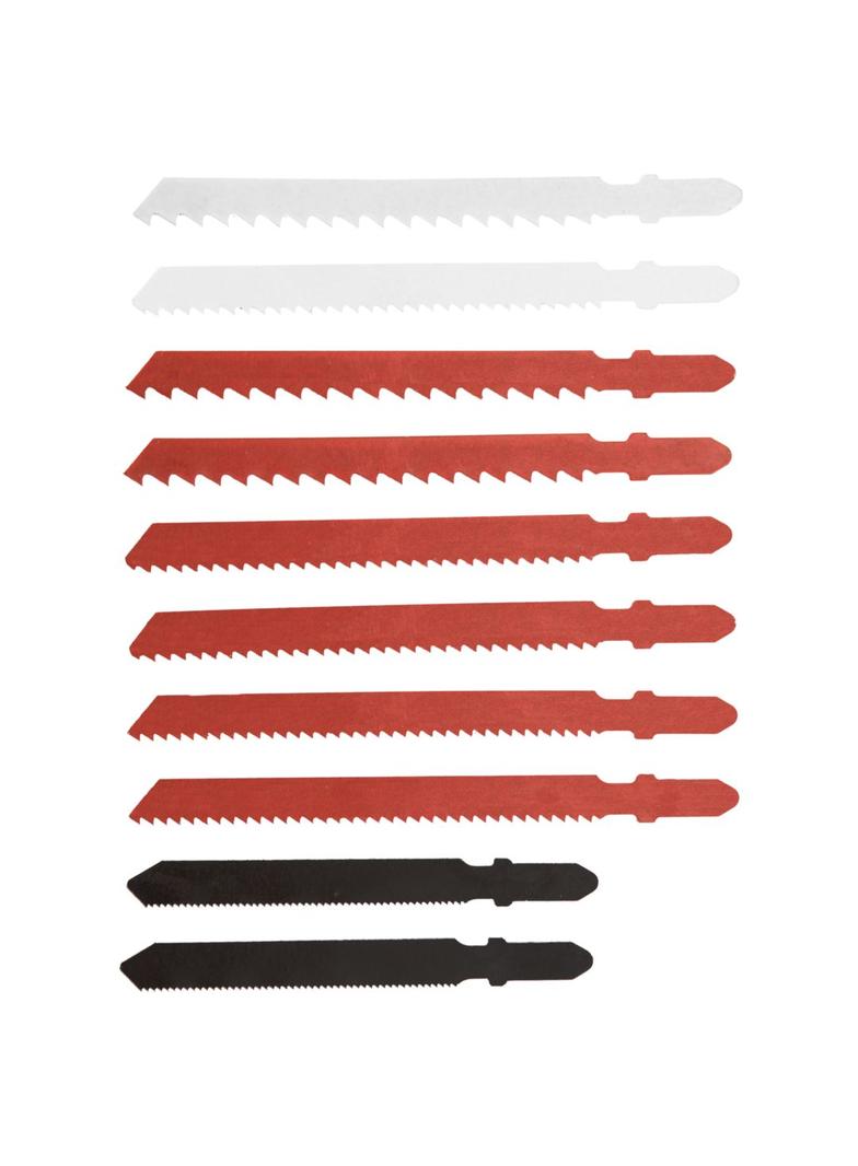 Brzeszczoty do wyrzynarki, uchwyt typu T, 10 szt.