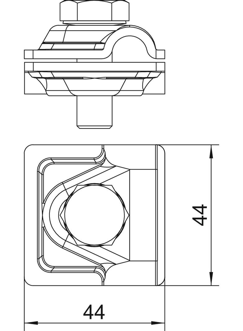 249/B-ALU, ŁĄCZNIK DO SZYBKIEGO MONT.VARIO