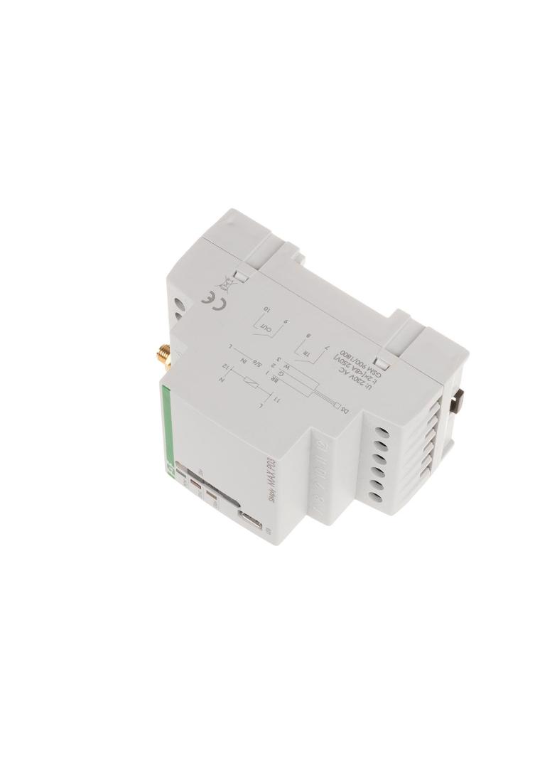 przekaźnik zdalnego sterowania GSM (SMS); 2xWY, 2xWE; sterowanie temperaturą; 230V AC; 2x1NO/NC; mon