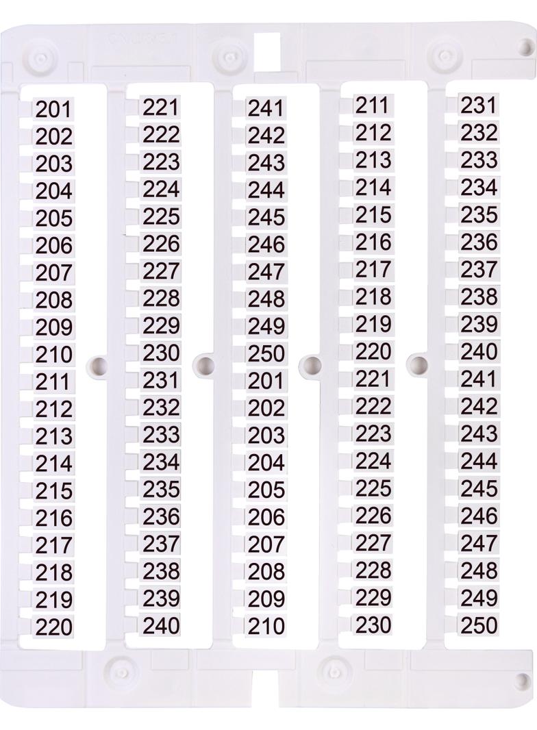 Oznacznik 201 do 250 (100 szt.) ES-NU0851201 003903081 ETI