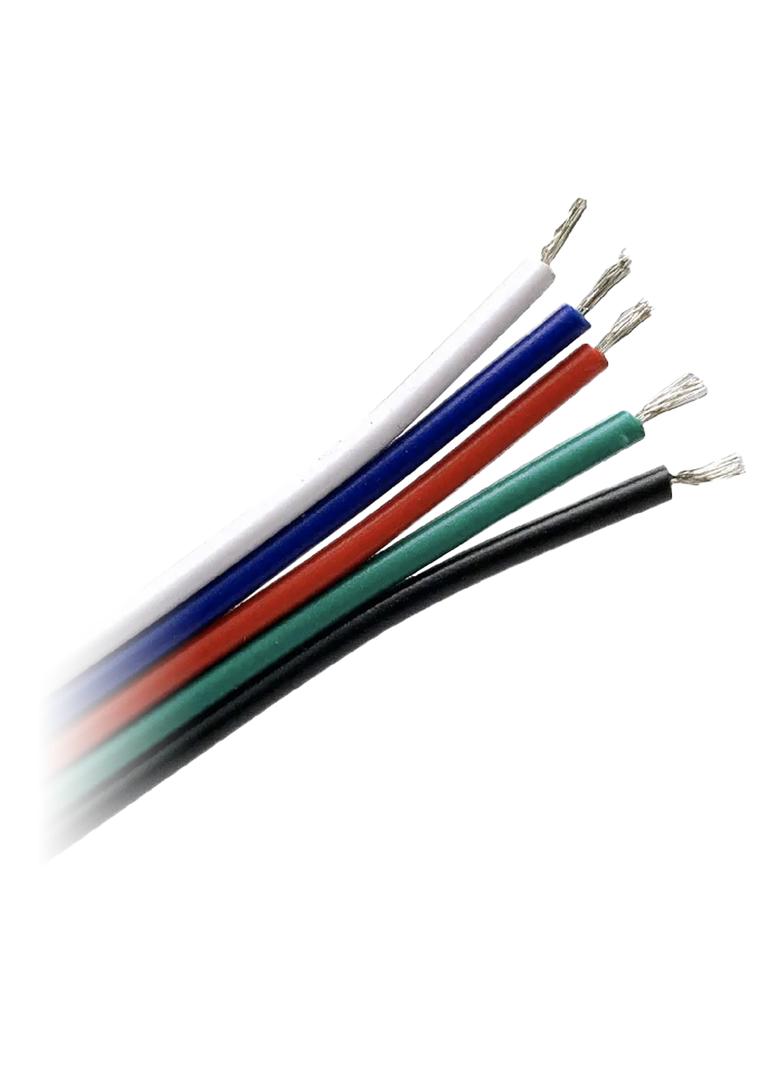 Przewód do taśm LED RGBW, 5x0,35mm2, 25m