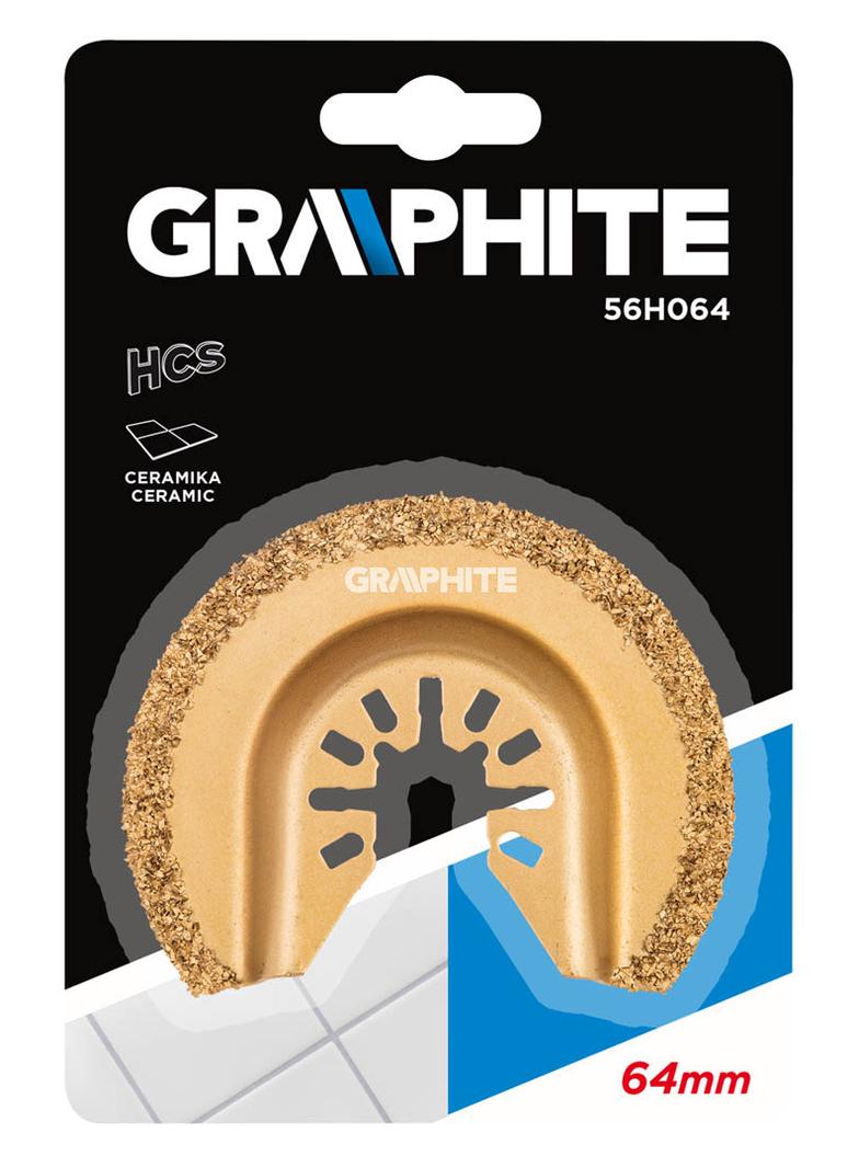 Tarcza półokrągła HM do ceramiki, 64 mm, pokrycie nasypem z węglika wolframu