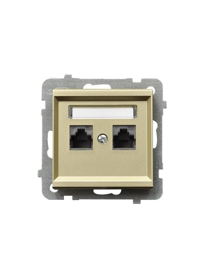 Gniazdo komputerowe, podwójne, kat. 6,
