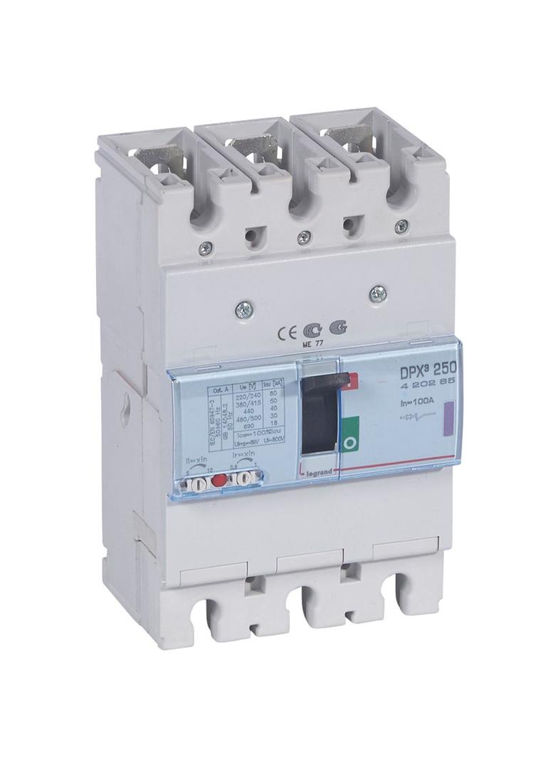 Wyłącznik DPX3 250 3P 100A 50Ka 420265 LEGRAND