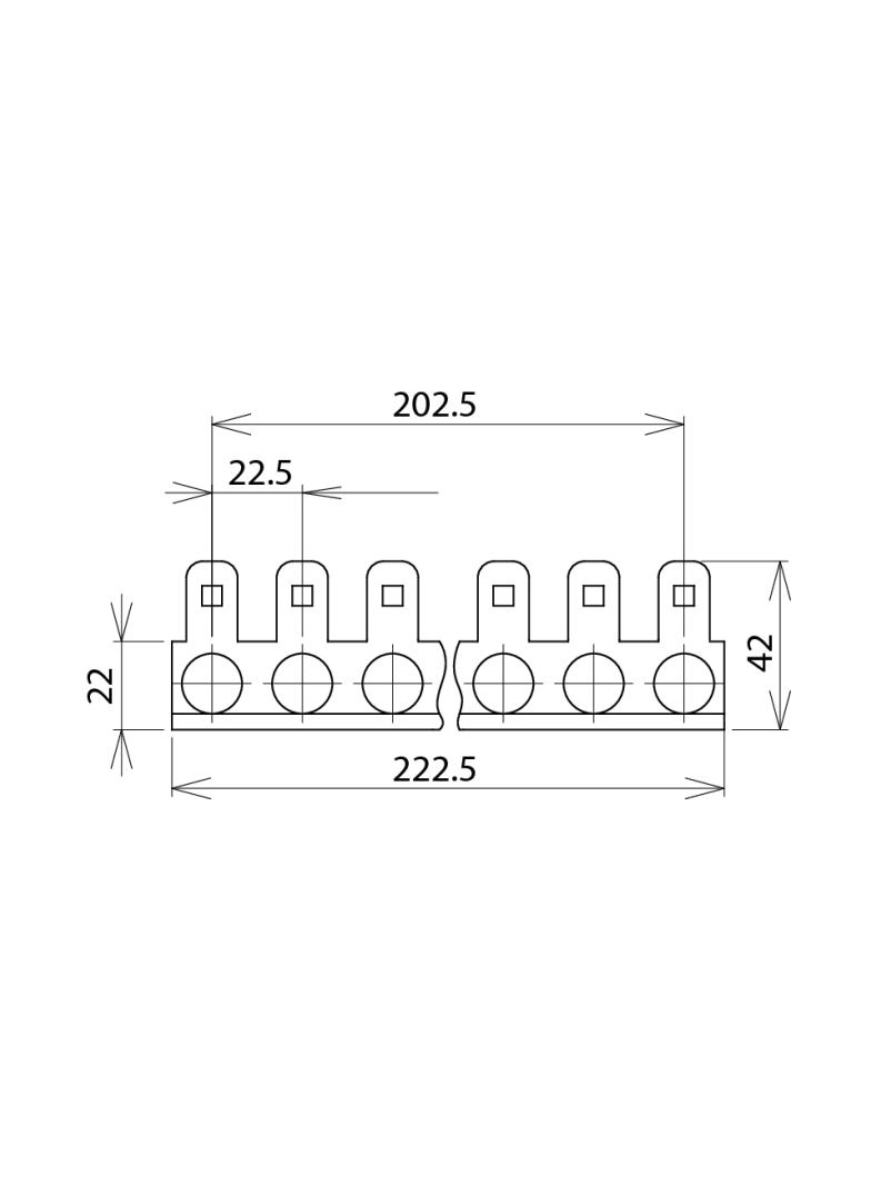 Gniezdnik LSA-Plus serii 2 do montażu listew