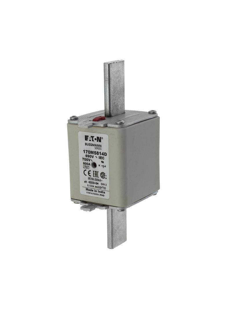 800A 690V aR DIN 2 HSDNH FUSE Wkładka szybka 800A AC 690V DIN 2 aR DIN IEC podwójny wskaźni 170M5814