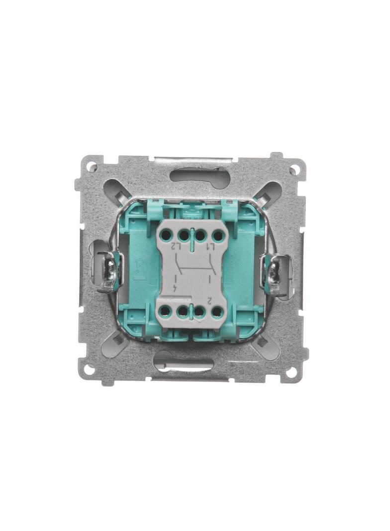 Simon Basic Łącznik dwubiegunowy 10A 250V szybkozłączka satynowy BMW2.01/29 KONTAKT