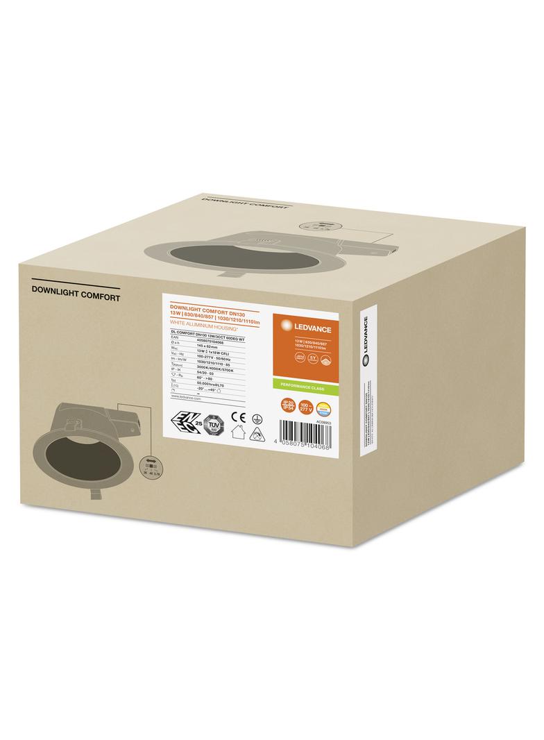 Oprawa DOWNLIGHT COMFORT DN130 13W 3CCT 60DEG WT