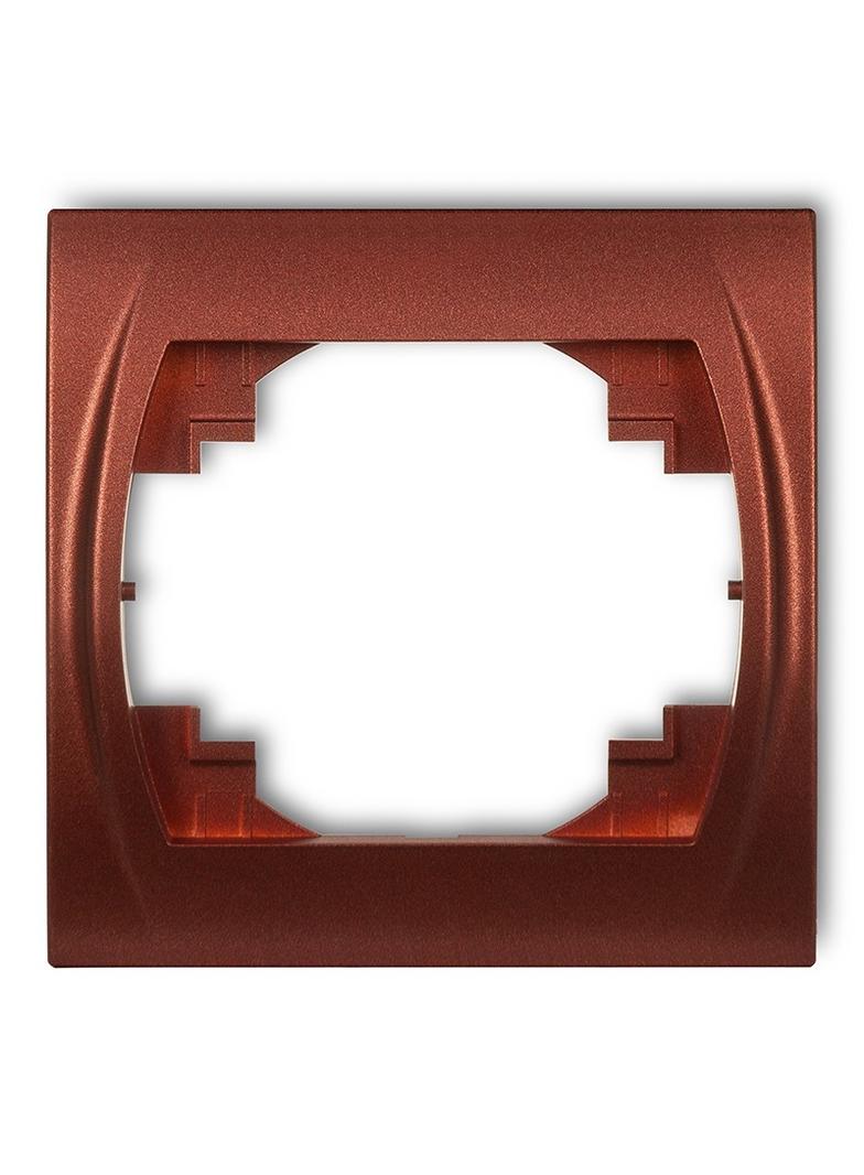 LOGO Ramka pozioma pojedyncza brązowy metalik