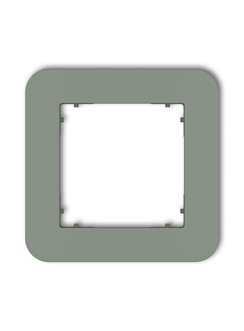 MINI Ramka uniwersalna pojedyncza zaokrąglona z tworzywa szałwiowy