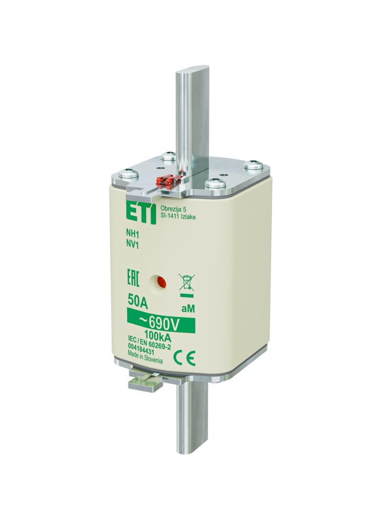 Wkładka topikowa NH silnikowa KOMBI NH1 aM 50A 690V 004184431 ETI