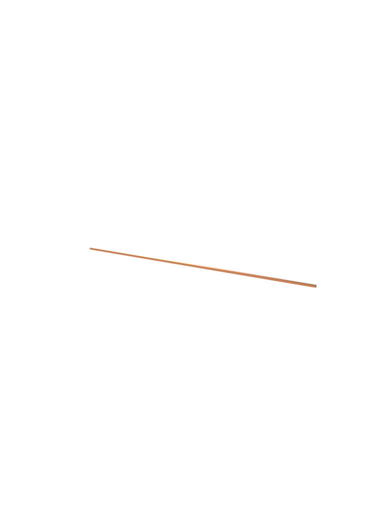 ZX2104 Szyna Cu 12x10mm, L:1247mm (do samodzielnego montażu)