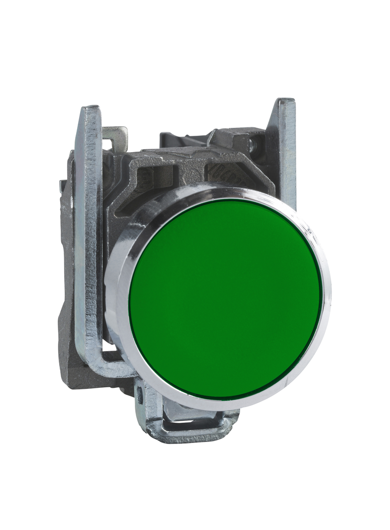 Harmony XB4 Przycisk płaski zielony, metalowy XB4BA31