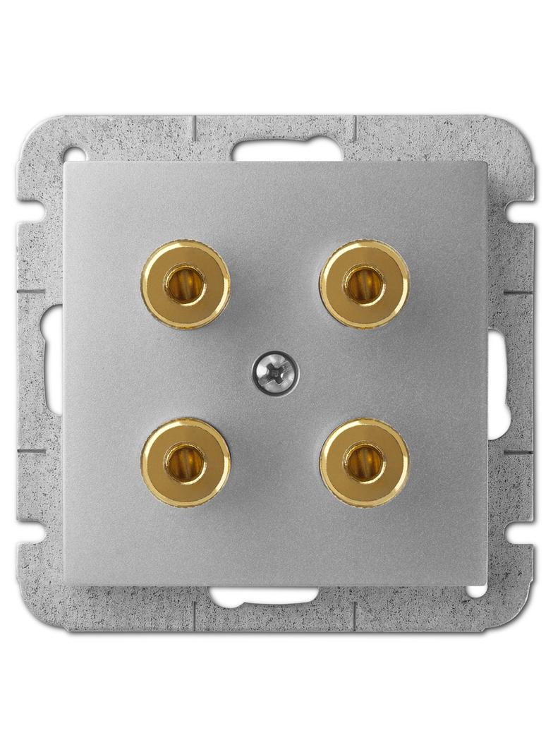 GPT SENTIA głośnikowe 2x    srebro połysk  IP 20