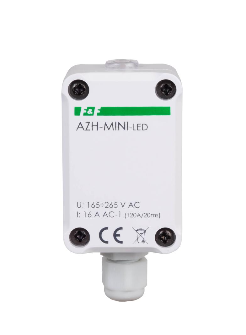 Automat zmierzchowy z wewnętrznym czujnikiem światłoczułym do załączania oświetlenia LED AZH-MINI-LED F&F